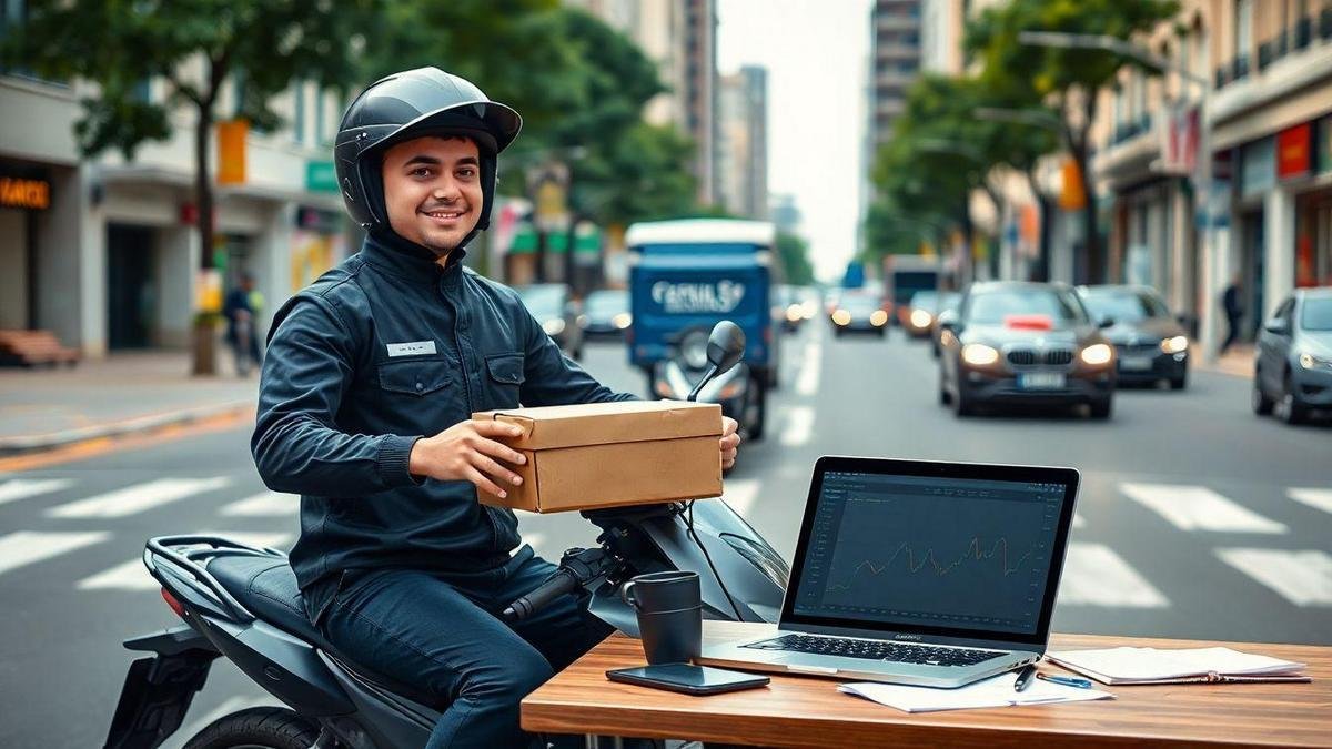 Atendimento ao cliente e organização financeira para motoboys