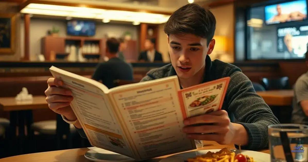 A importância de conhecer o cardápio