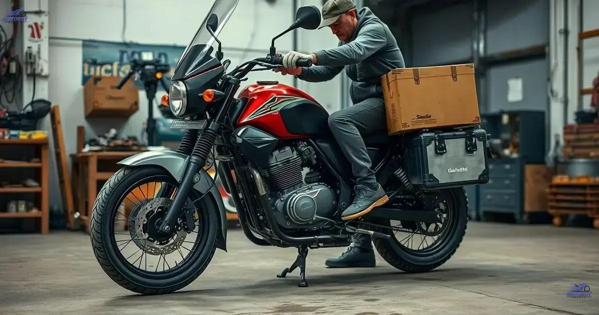 Ajustes na moto para entregas rápidas