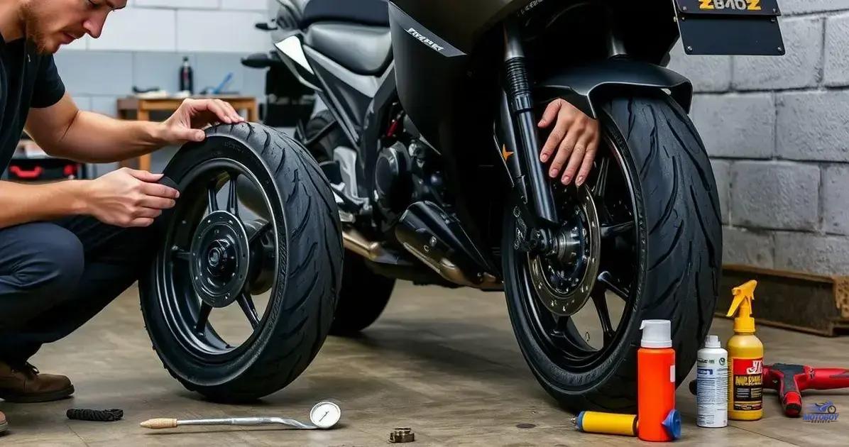 Dicas para manutenção de pneus de motos