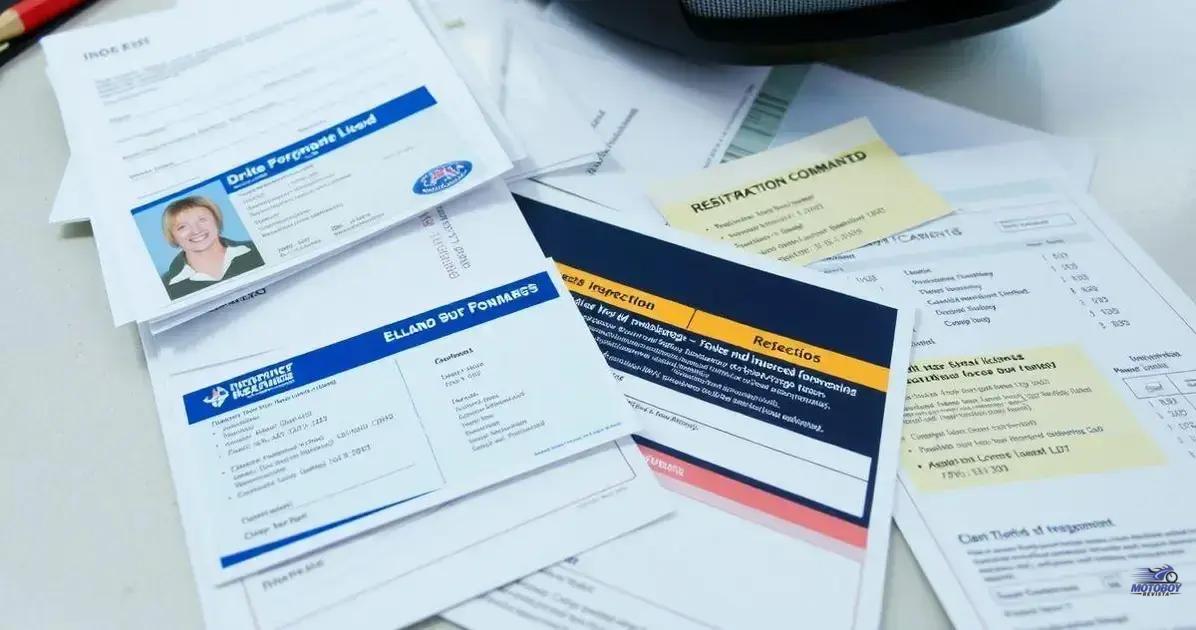 Documentação necessária para a inspeção