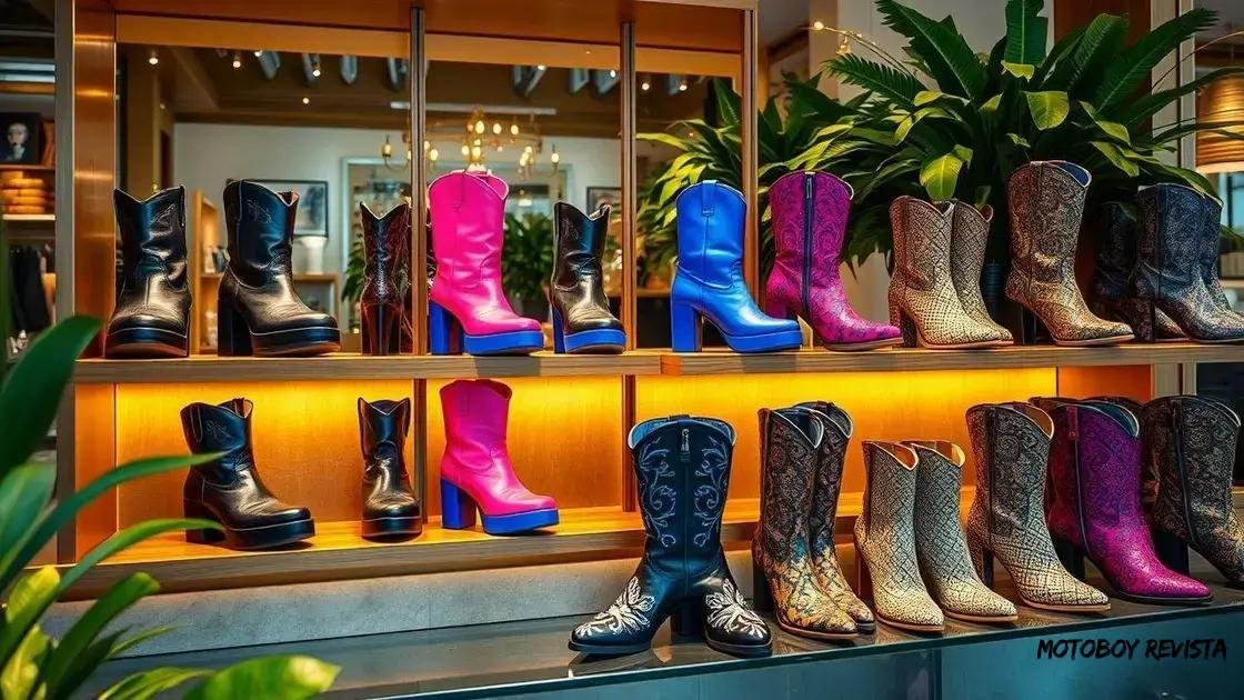 Tendências de botas para a próxima temporada