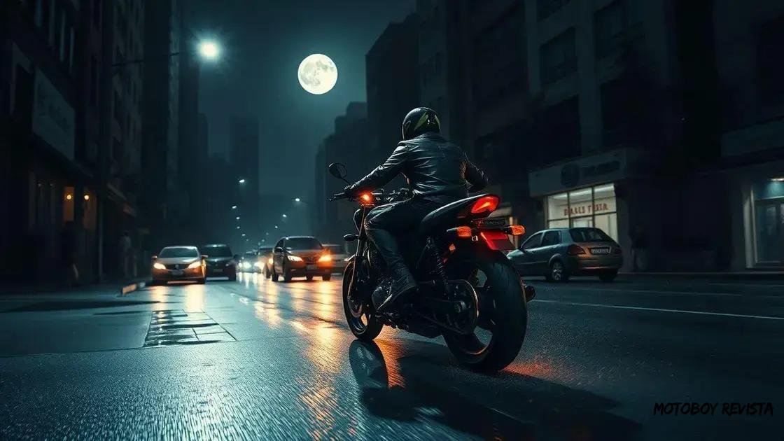 Desafios enfrentados pelos motoboys à noite