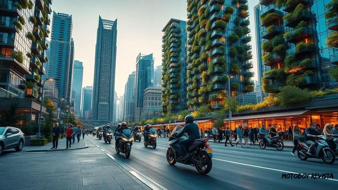 Futuro do transporte urbano com motos