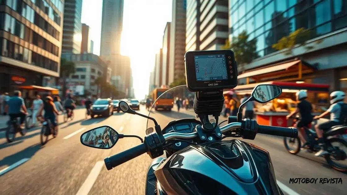 Benefícios do GPS para motofrete