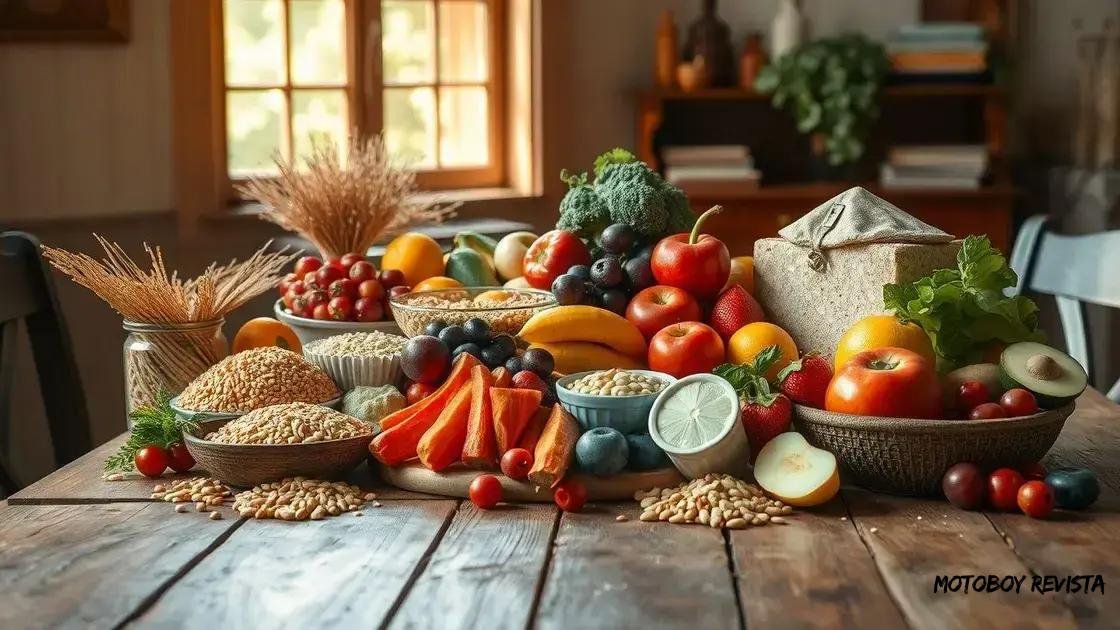 Principais grupos alimentares e suas funções