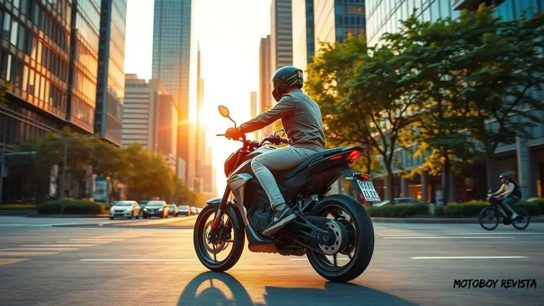 Vantagens das motos elétricas no dia a dia