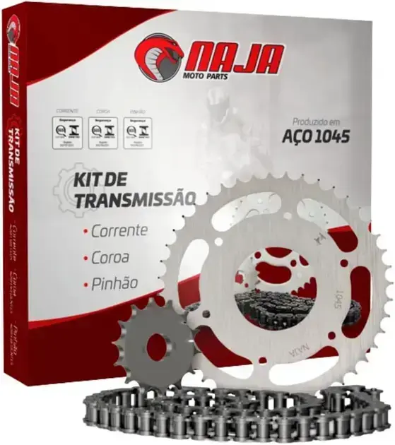 Relação Cg 150/160 Titan Fan Start Cargo Aço 1045 (kit)