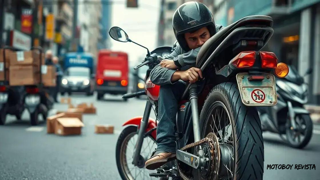 Impactos do desgaste na eficiência do motoboy