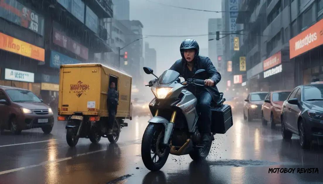 Desafios enfrentados pelos motoboys durante entregas