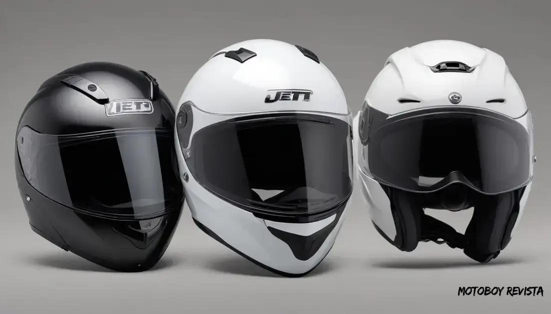 Tipos de capacetes e suas características