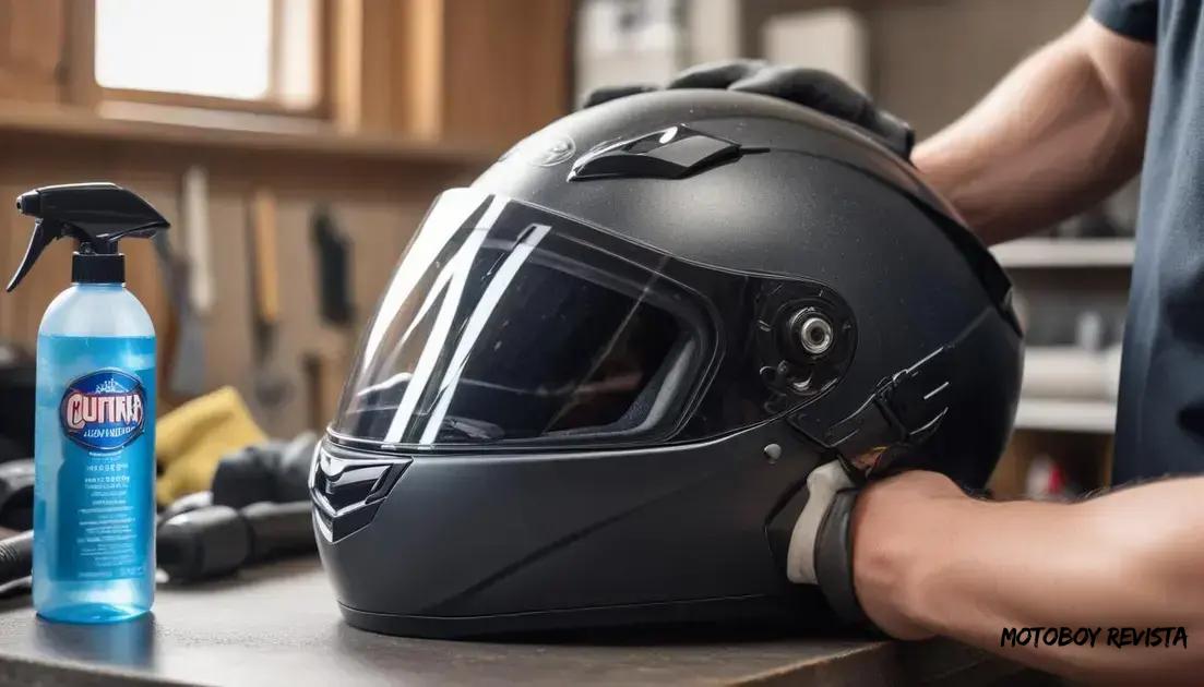 Cuidados e manutenção do capacete