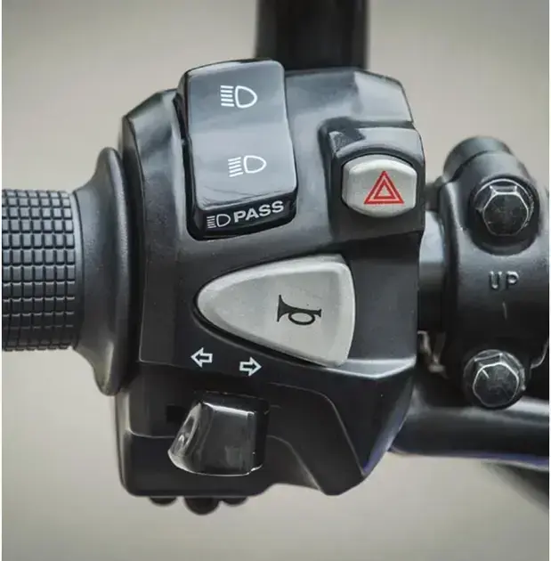 Interruptor de Luz e Sinalização para Motocicleta, Punho Chave Adaptado, Compatível com NC 750 e CG 160 Start Fan, com Lampejador