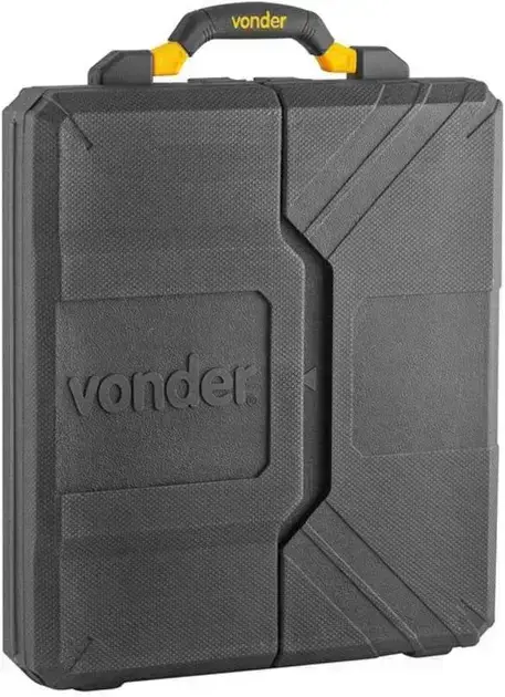 imagem frontal de uma mala, fundo neutro que destaca a mala.