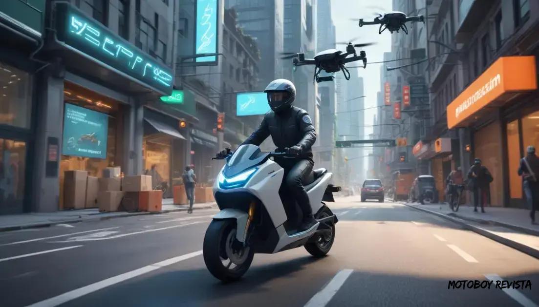 O futuro do transporte e entrega em duas rodas