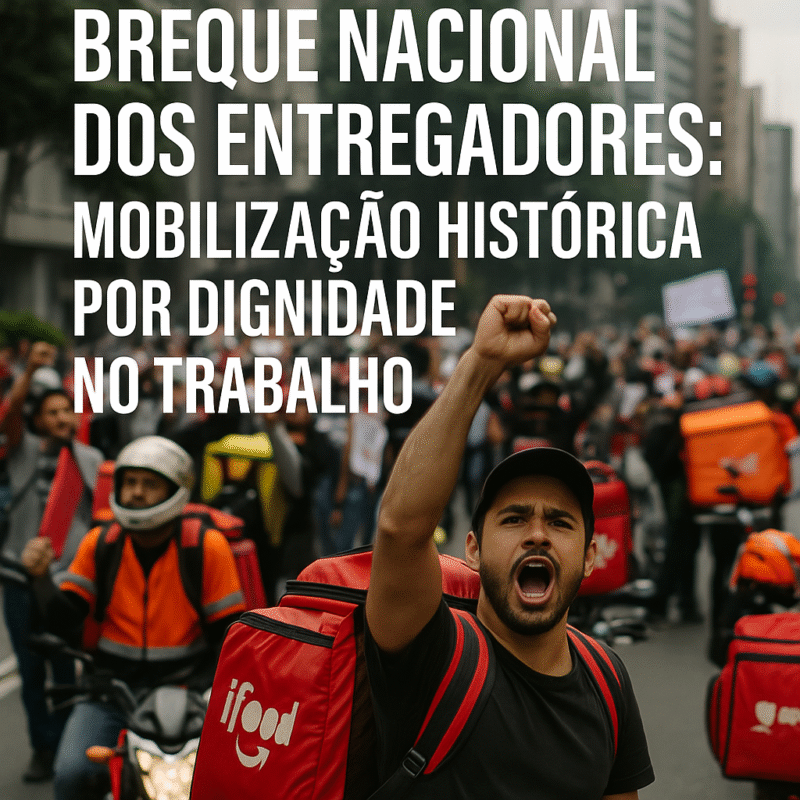 Breque Nacional dos Entregadores: Mobilização Histórica por Dignidade no Trabalho Breque Nacional dos Entregadores
