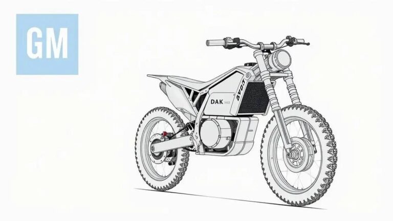 GM entra no mercado de motos elétricas com patente de estilo scrambler