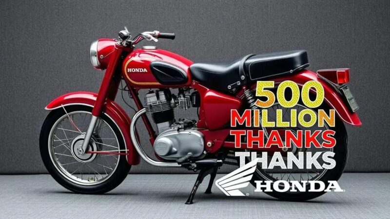 Honda alcança 500 milhões de motos produzidas globalmente em 76 anos
