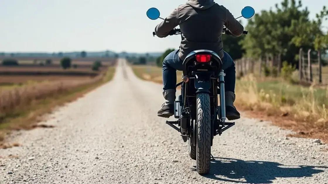 ajuste da postura e equilíbrio na moto