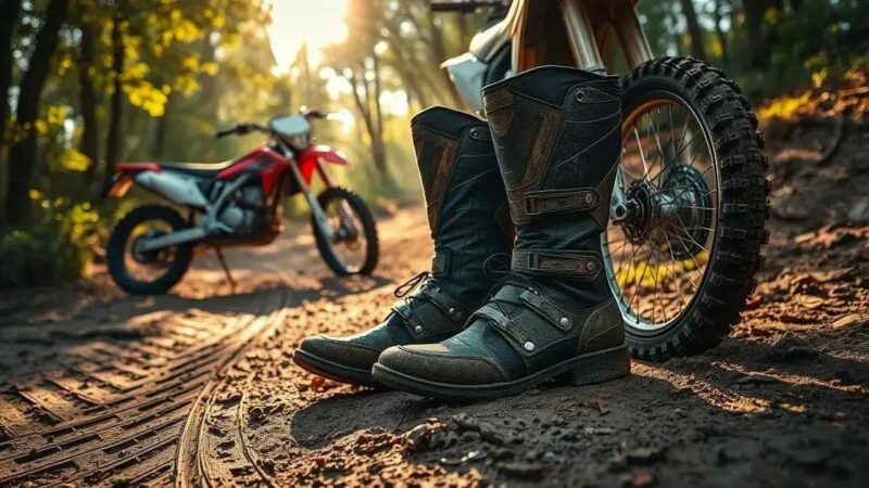 Botas ideais para pilotagem off-road