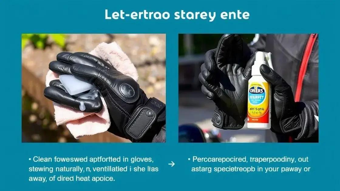 Cuidados e dicas para prolongar a durabilidade das luvas