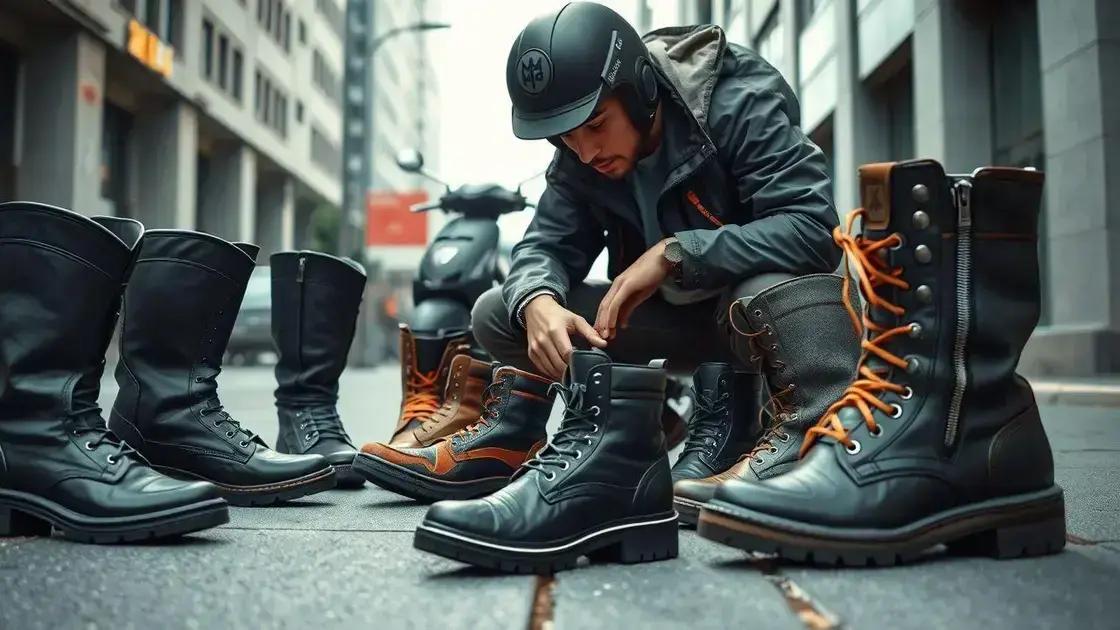 O que avaliar na escolha da bota para motofrete