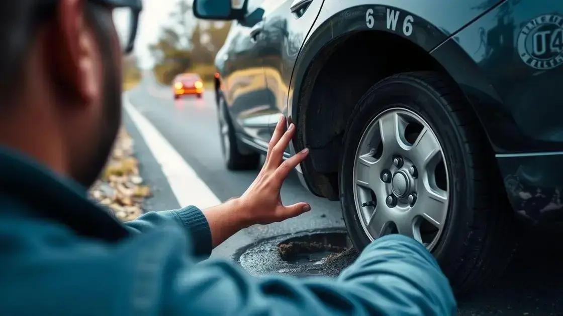 O que fazer após passar por um buraco