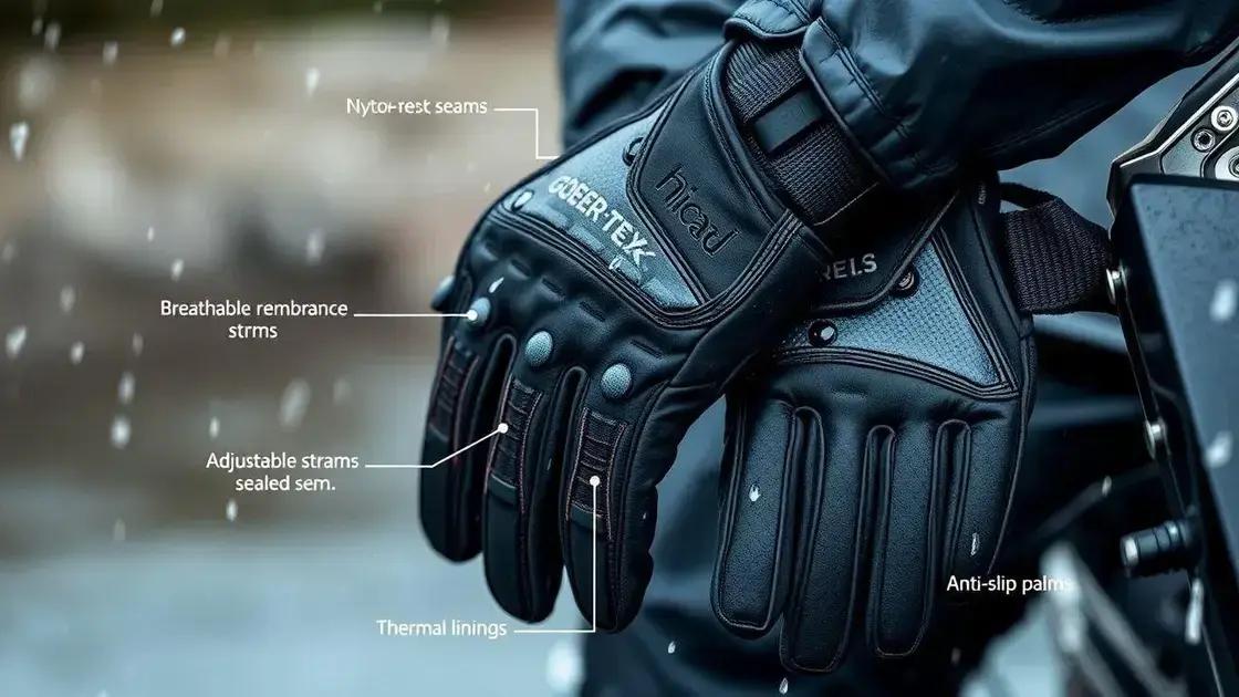 Principais materiais e tecnologias das luvas para chuva