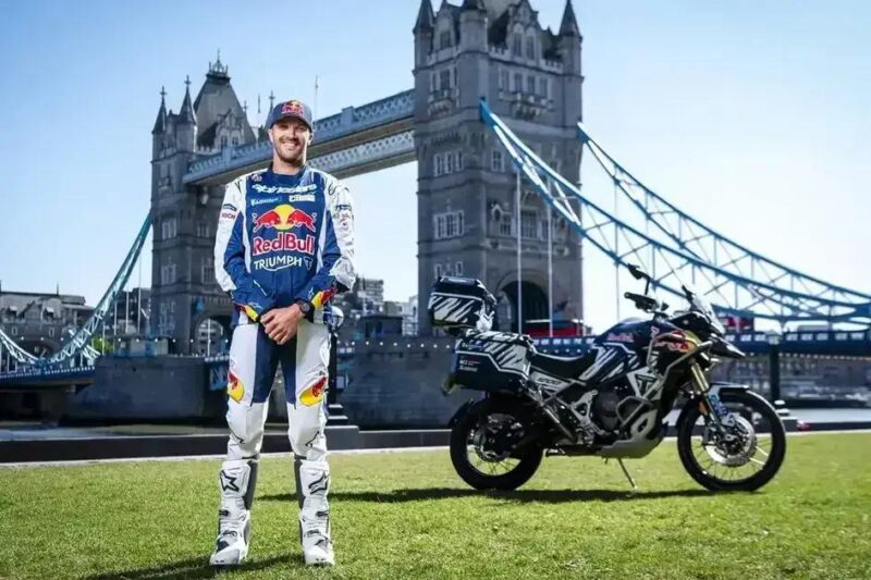 Sam Sunderland tenta quebrar recorde em volta ao mundo de moto
