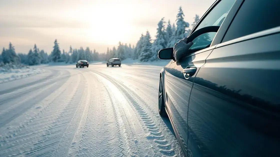 Técnicas de condução para curvas e frenagens no gelo