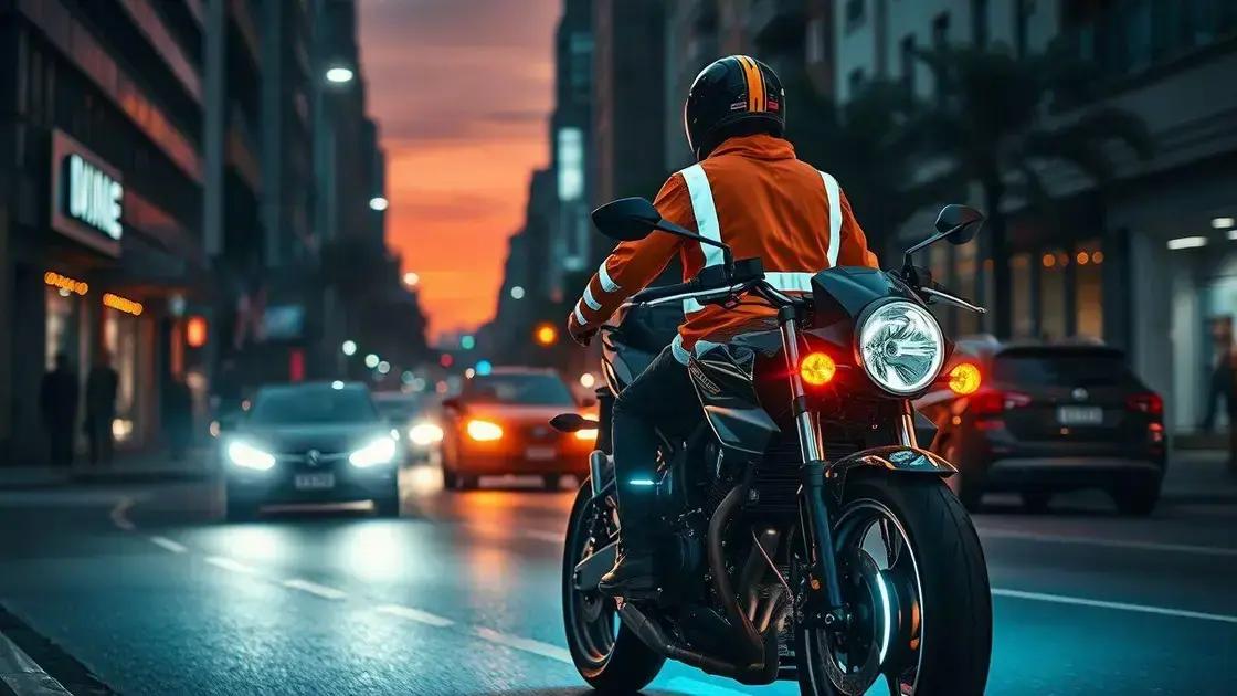 A importância dos equipamentos refletivos na moto e no piloto