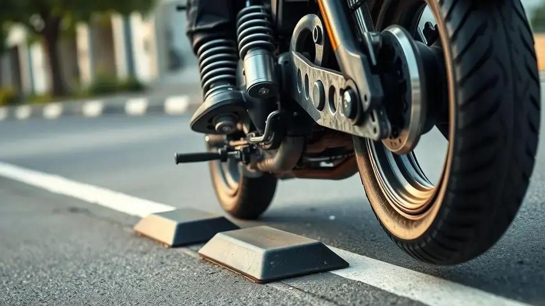 Como evitar danos na suspensão e pneus da moto