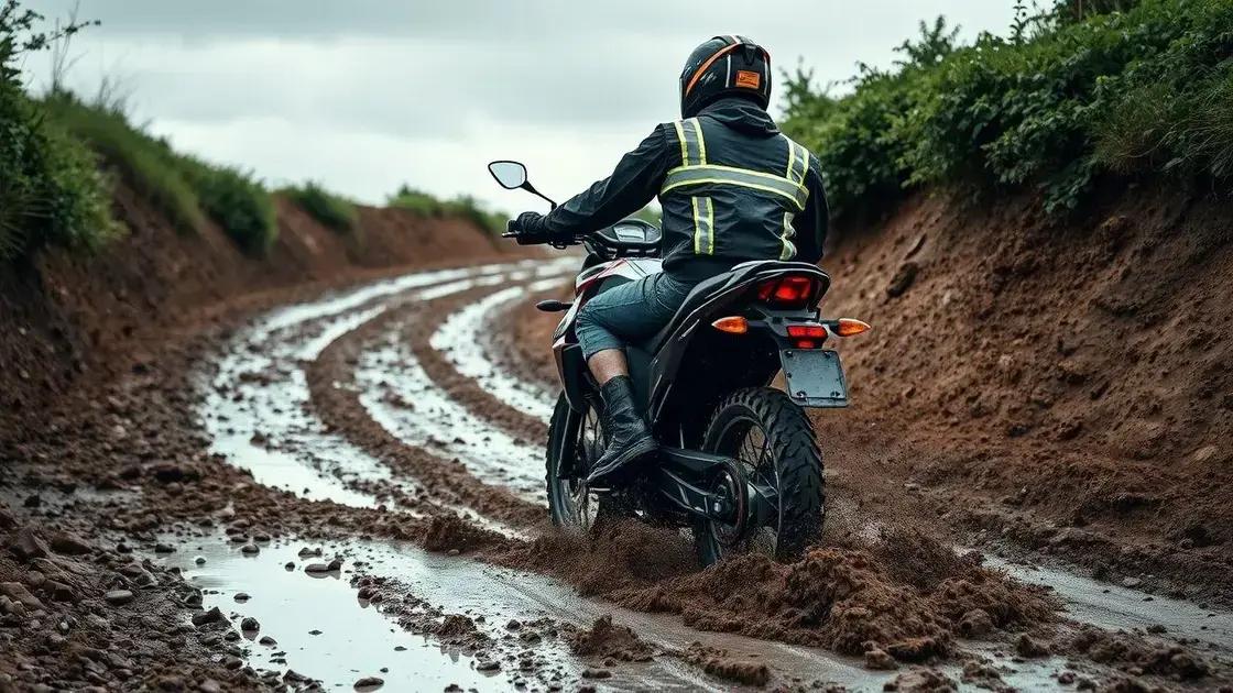 Como transpor lama sem perder o controle da moto Como transpor lama sem perder o controle da moto