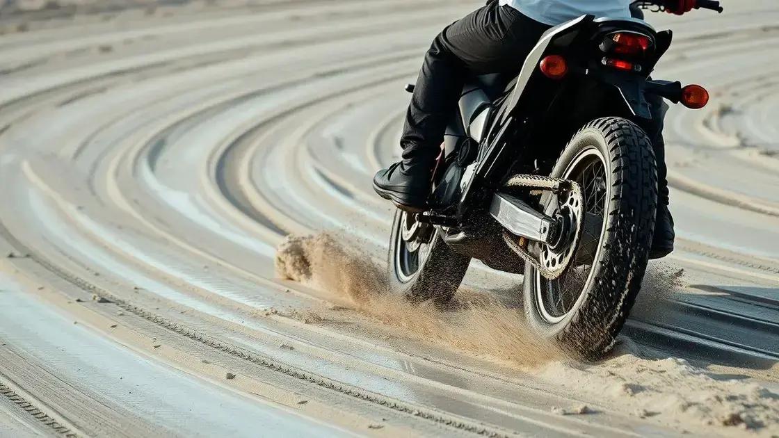 cuidados com frenagem, curvas e retomada em superfícies escorregadias