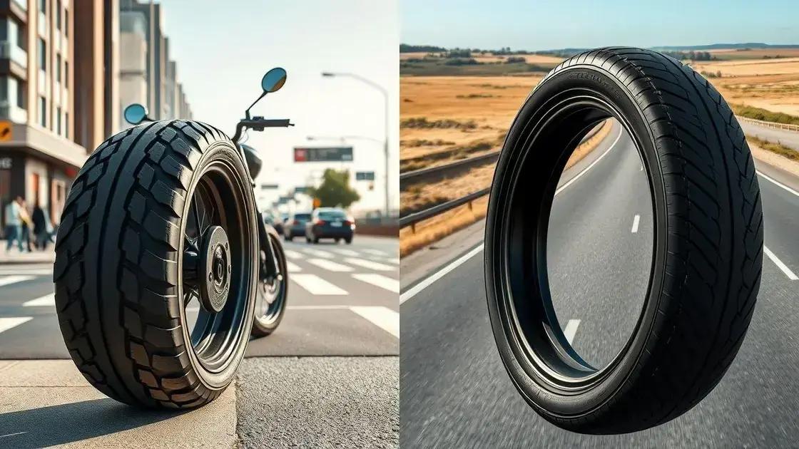 diferenças entre pneus de uso urbano e estrada