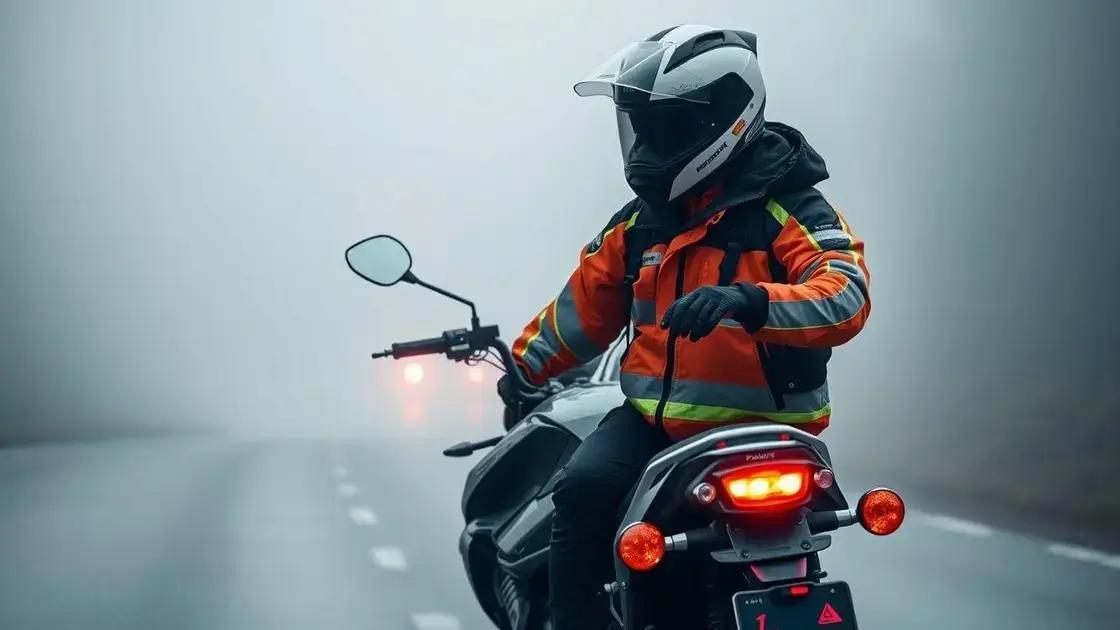 Equipamentos indispensáveis para condições de neblina