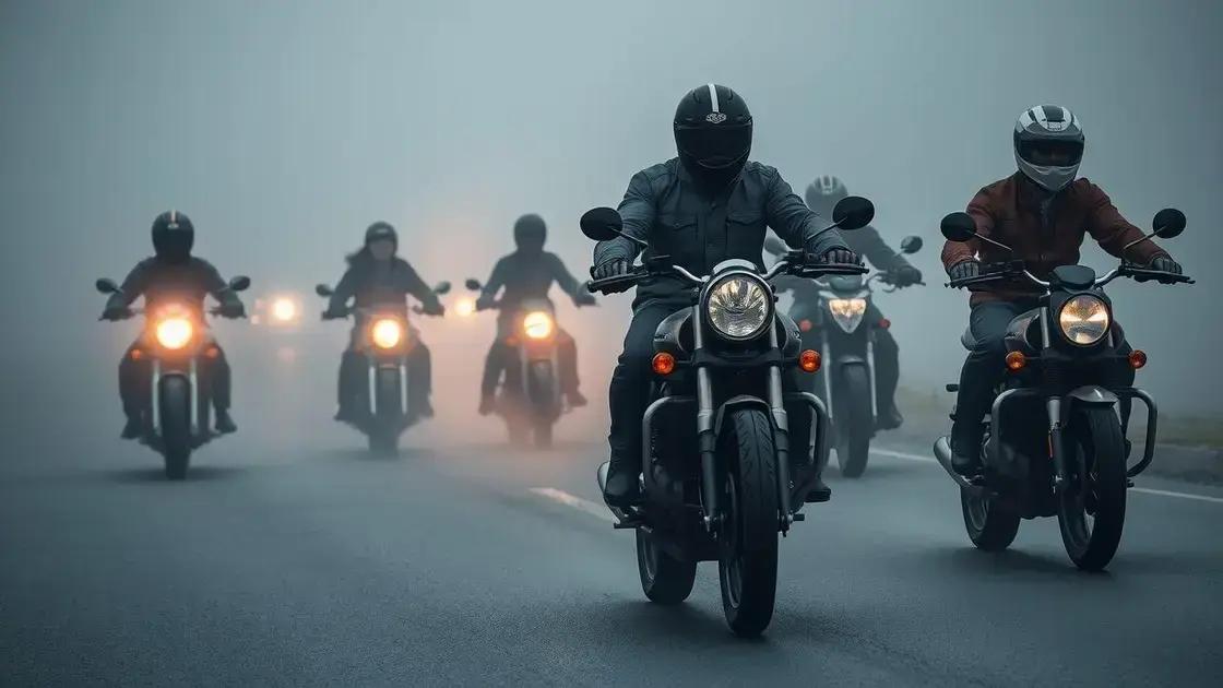 Erros mais comuns de motoboys e motociclistas em situações de neblina
