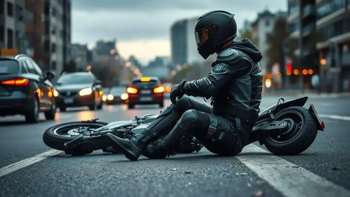 O que fazer em caso de derrapagem ou queda