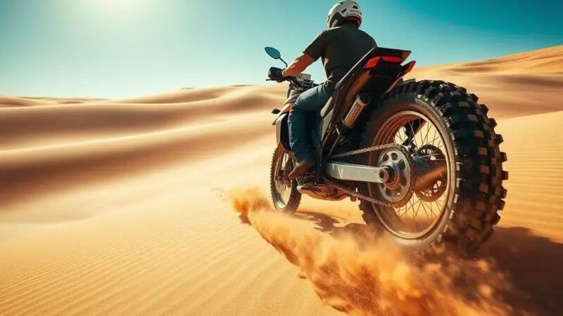 Pneus ideais para pilotagem em areia