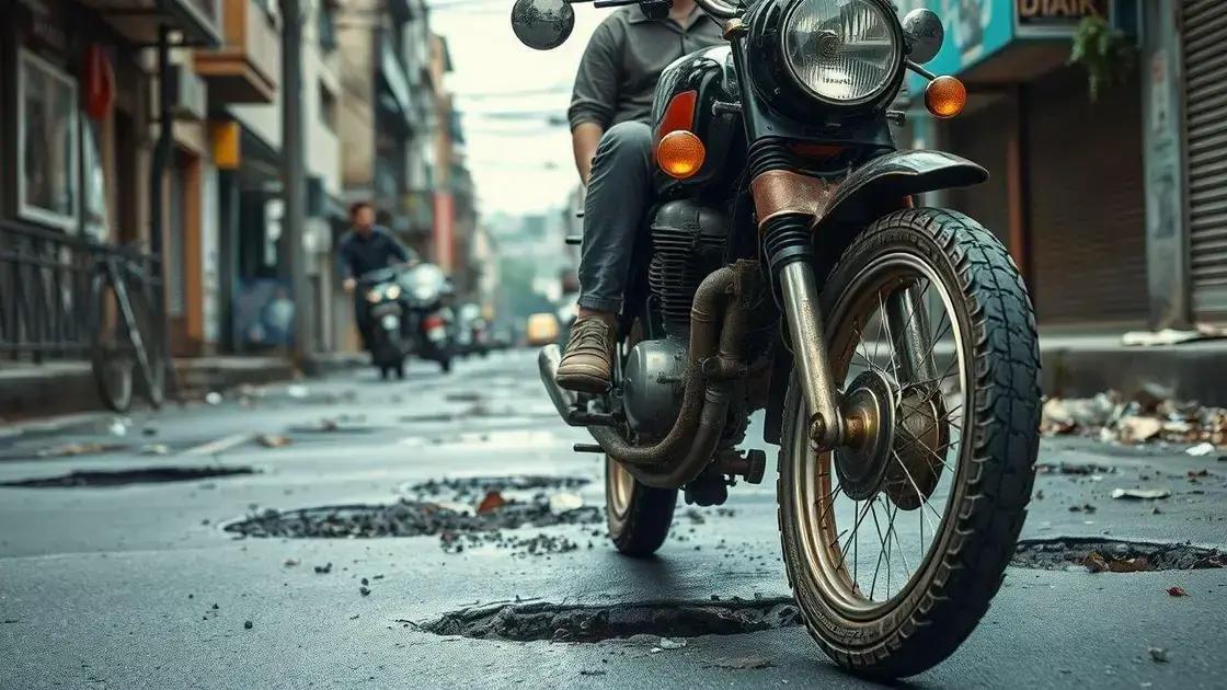 Riscos de rodar com a suspensão comprometida