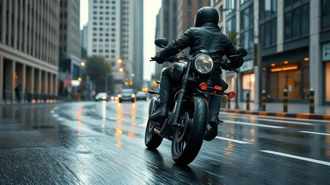 Técnicas de frenagem e curvas em superfície escorregadia