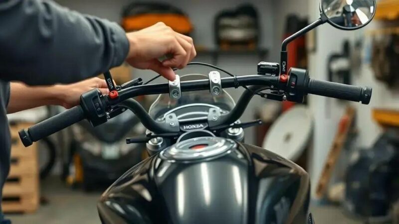 Como ajustar guidão da Honda NC 750X