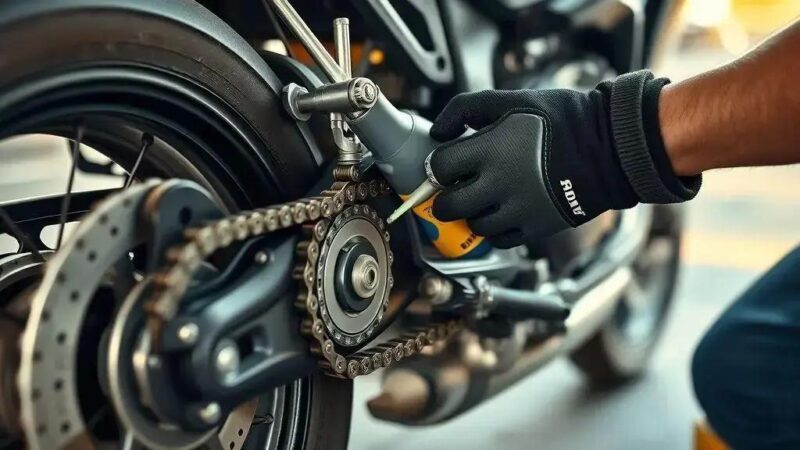 Como limpar e lubrificar corrente da Honda NC 750X