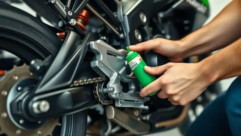 Como limpar e lubrificar corrente Kawasaki Z900