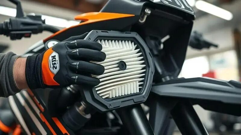 Como trocar o filtro de ar da KTM 390 Adventure