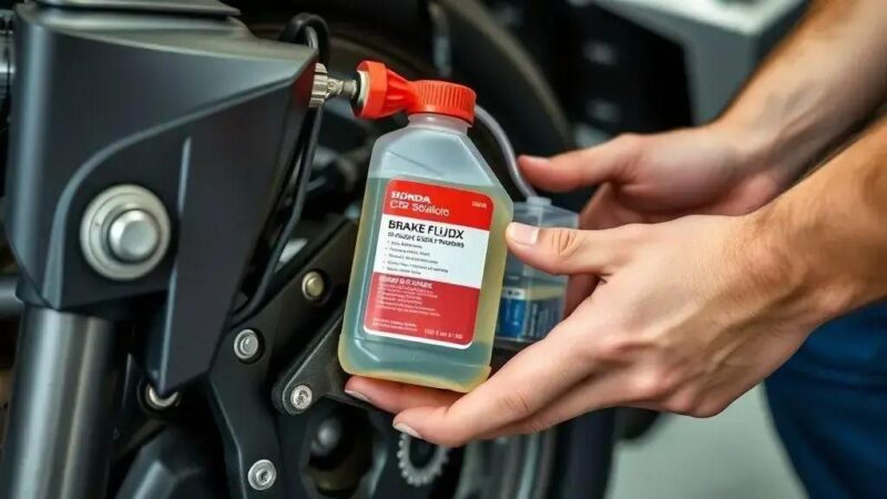 Como trocar o fluido de freio da Honda CB 500X