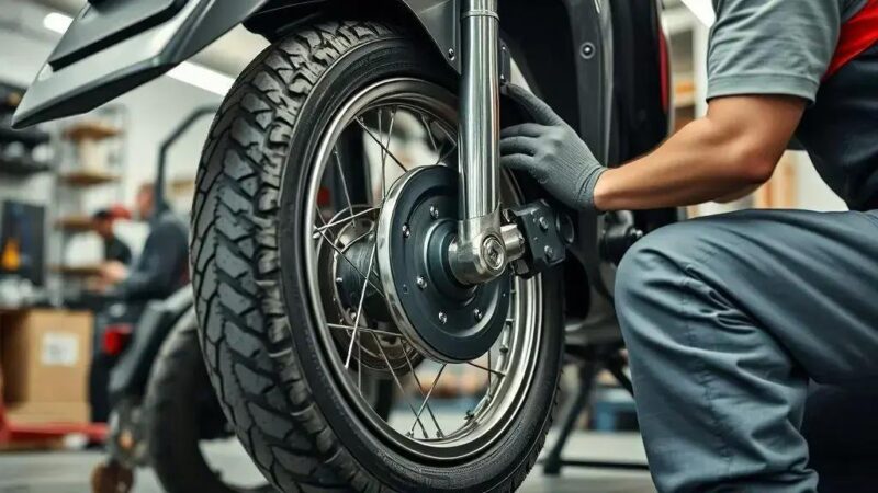 Como trocar pneus da Honda CG 160: remoção, instalação e balanceamento
