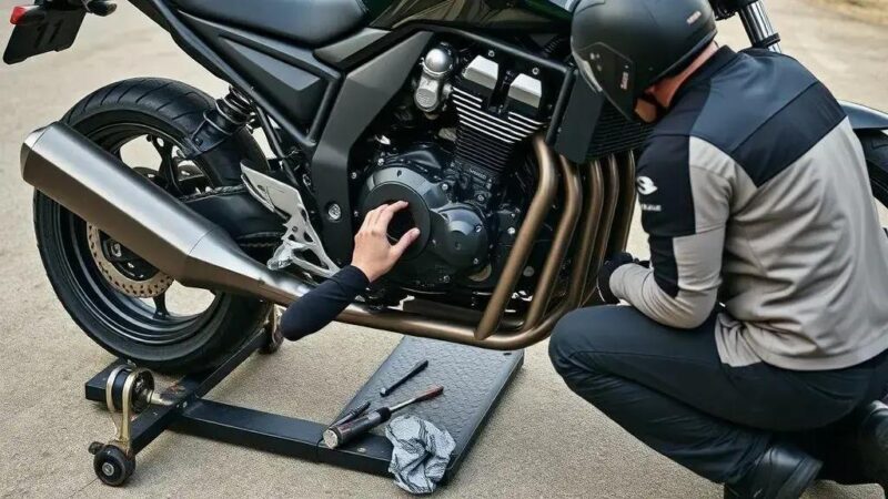 Como verificar o nível do óleo na Kawasaki Z900