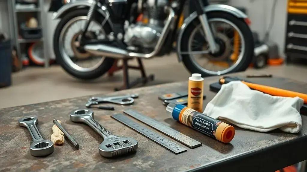 Ferramentas e materiais necessários para a regulagem