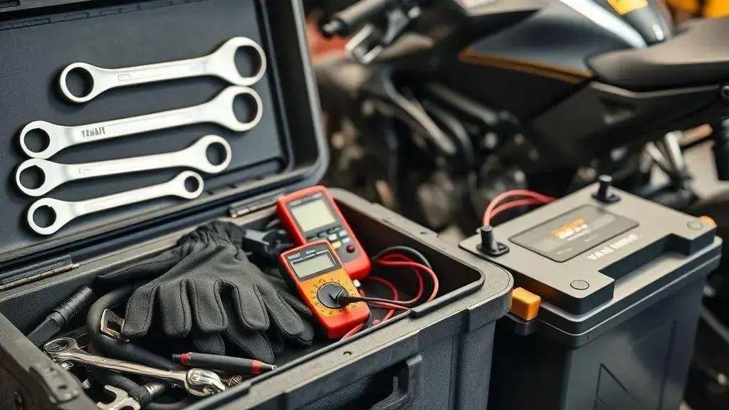 Ferramentas e peças necessárias para a troca